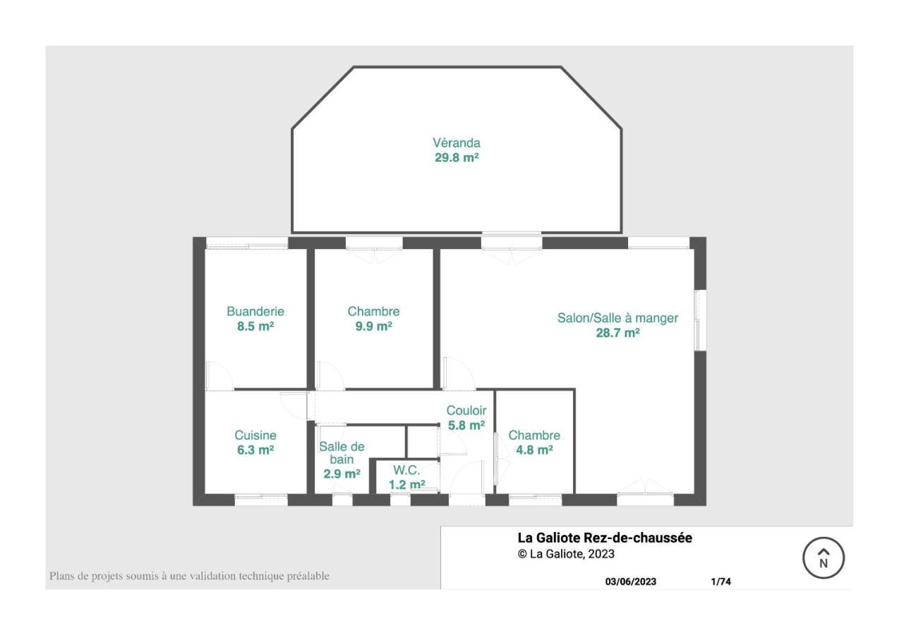 Villa Lumineuse En Front De Mer - Gold Beach أسنل المظهر الخارجي الصورة